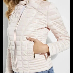 GUESS pink puffer jacket size XS NWOT
